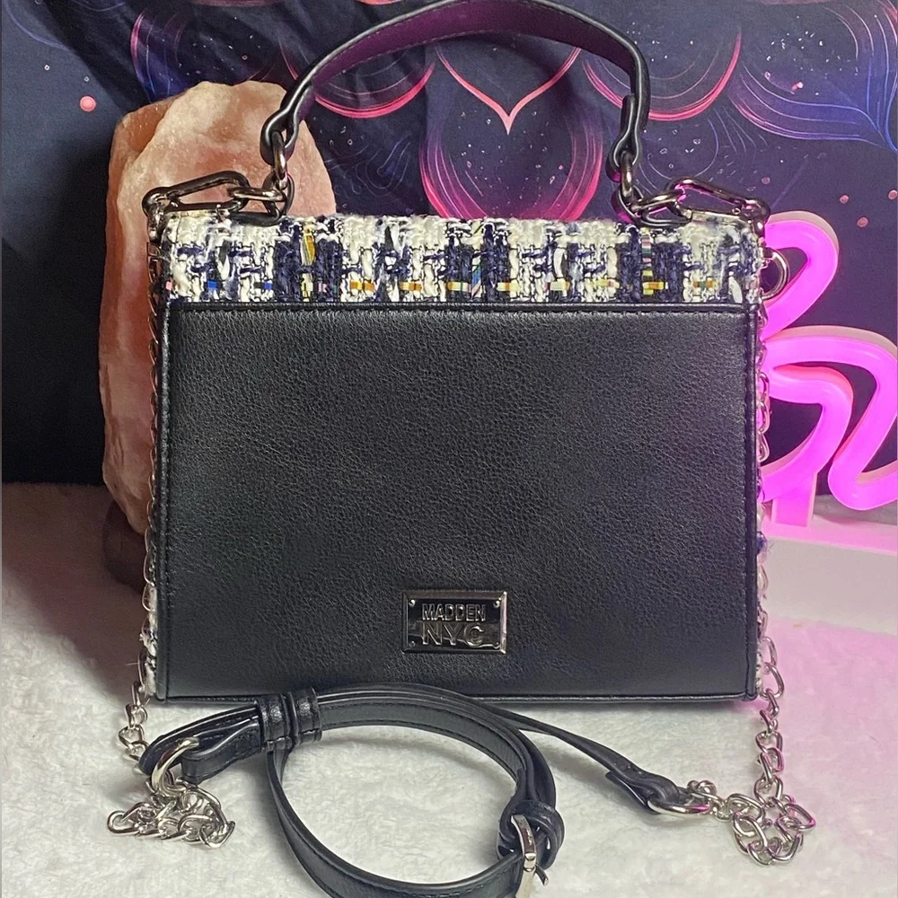 NWOT Steve Madden Tweed Crossbody/Handbag - Picture 2 of 3